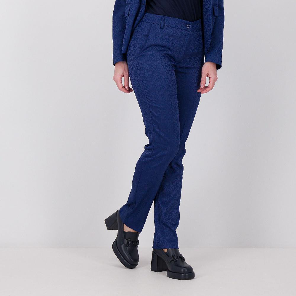 QVC Officina della Moda Pantaloni a sigaretta in raso jacquard