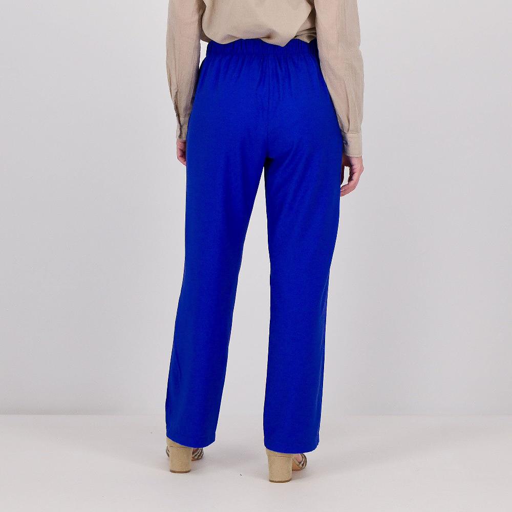 QVC Officina Della Moda Pantaloni Ampi In Tessuto Fluido Con Pieghe