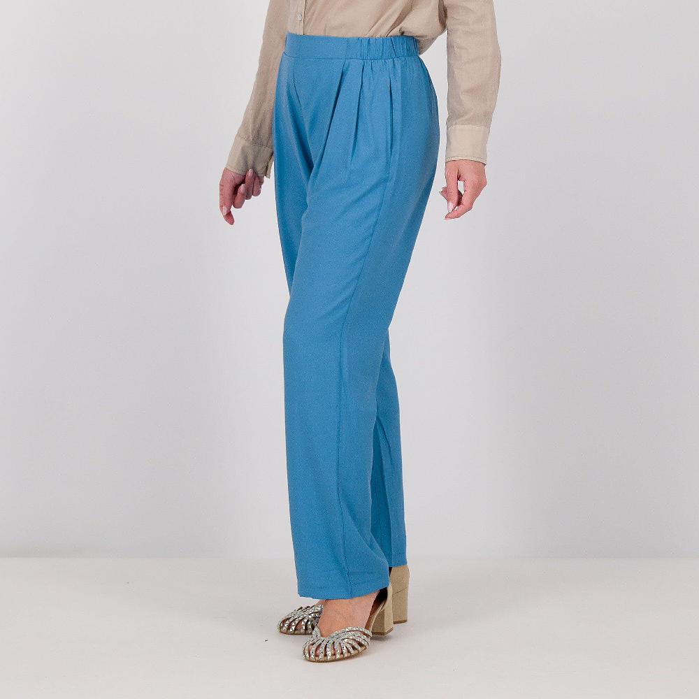 QVC Officina della Moda Pantaloni ampi in tessuto fluido con pieghe