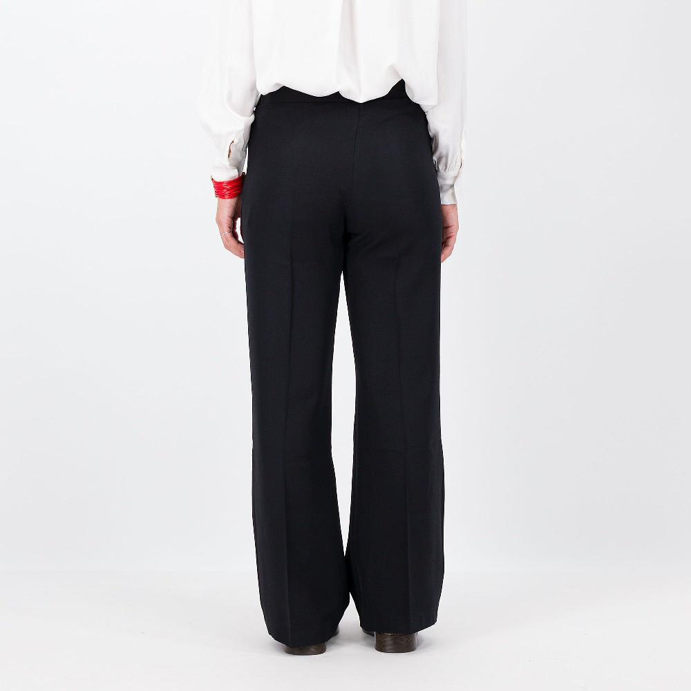 QVC Officina Della Moda Pantaloni Ampi In Tessuto Jaspé Con Elastico