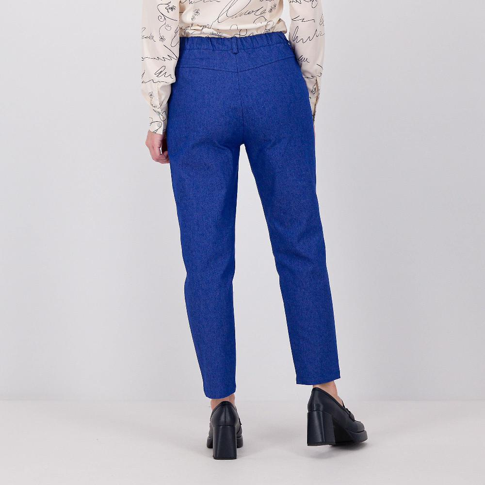 QVC Officina Della Moda Pantaloni Balloon In Jeans Con Pinces