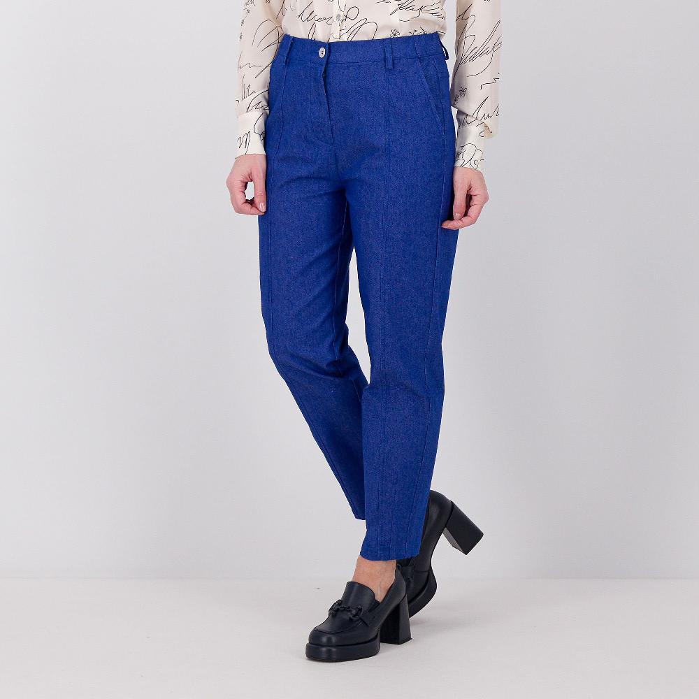 QVC Officina della Moda Pantaloni balloon in jeans con pinces