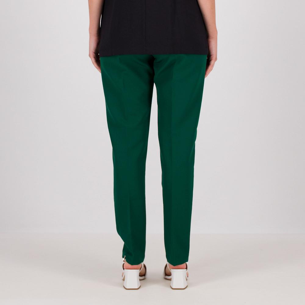 QVC Officina Della Moda Pantaloni Bi-stretch Fascia Alta In Vita