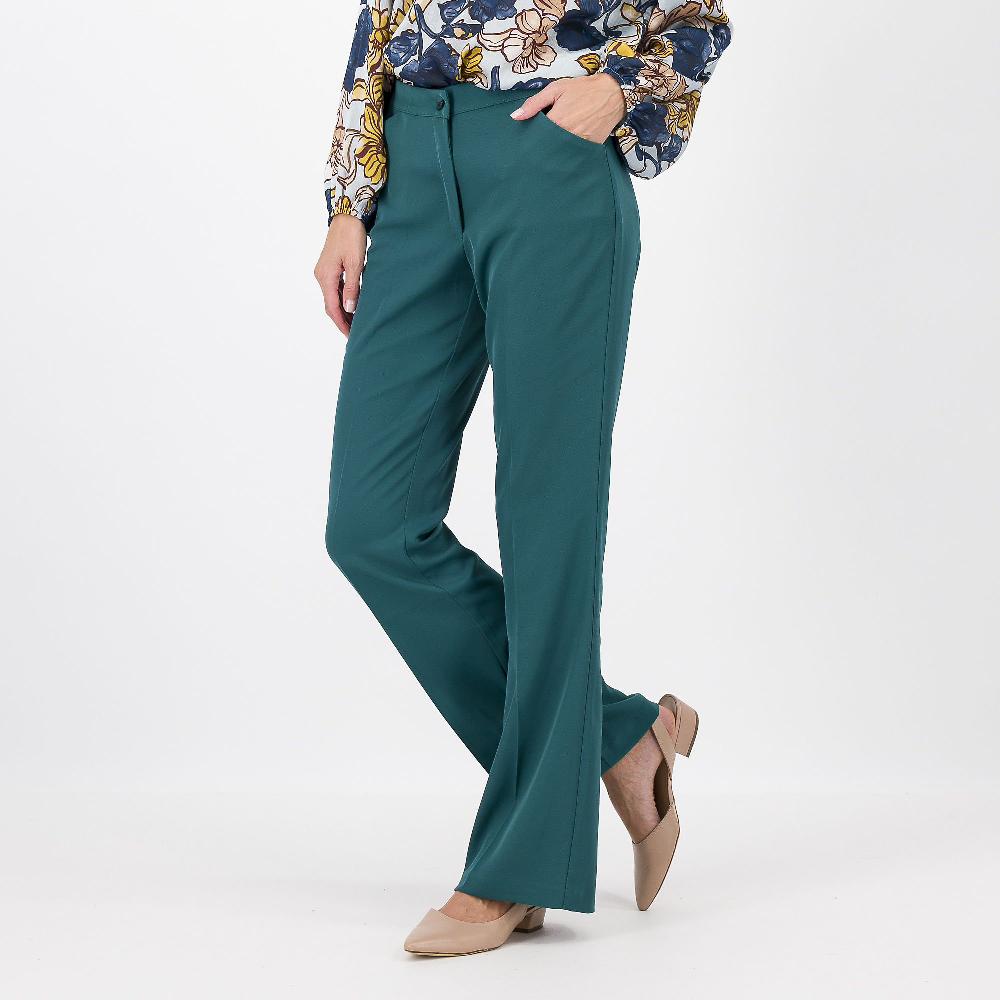 QVC Officina della Moda Pantaloni bootcut in cady fluido