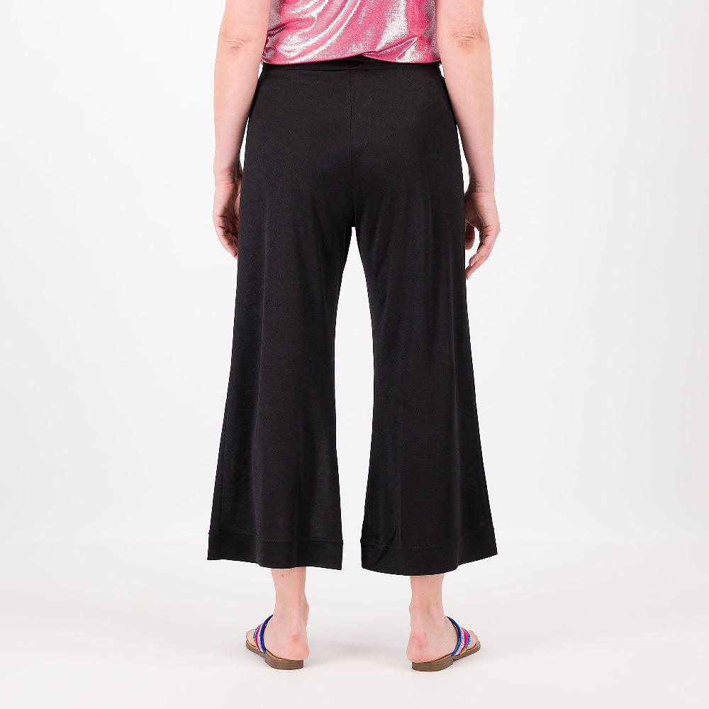 QVC Officina Della Moda Pantaloni Cropped In Jersey Misto Viscosa