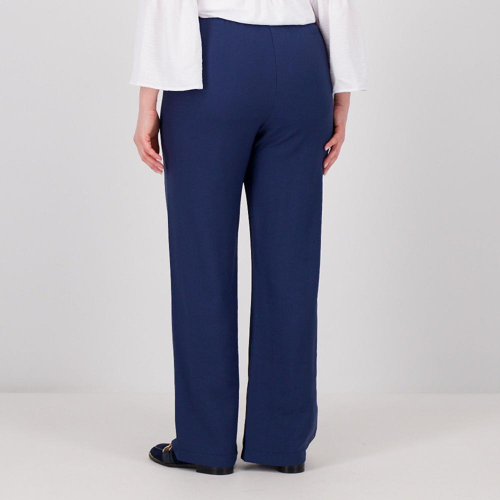 QVC Officina Della Moda Pantaloni In Misto Viscosa Con Tasche Inserite Nel Taglio Made In Italy