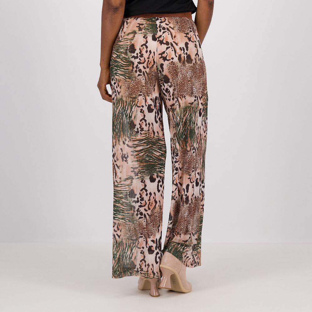QVC Officina Della Moda Pantaloni In Tulle Fantasia Con Pantaloncino