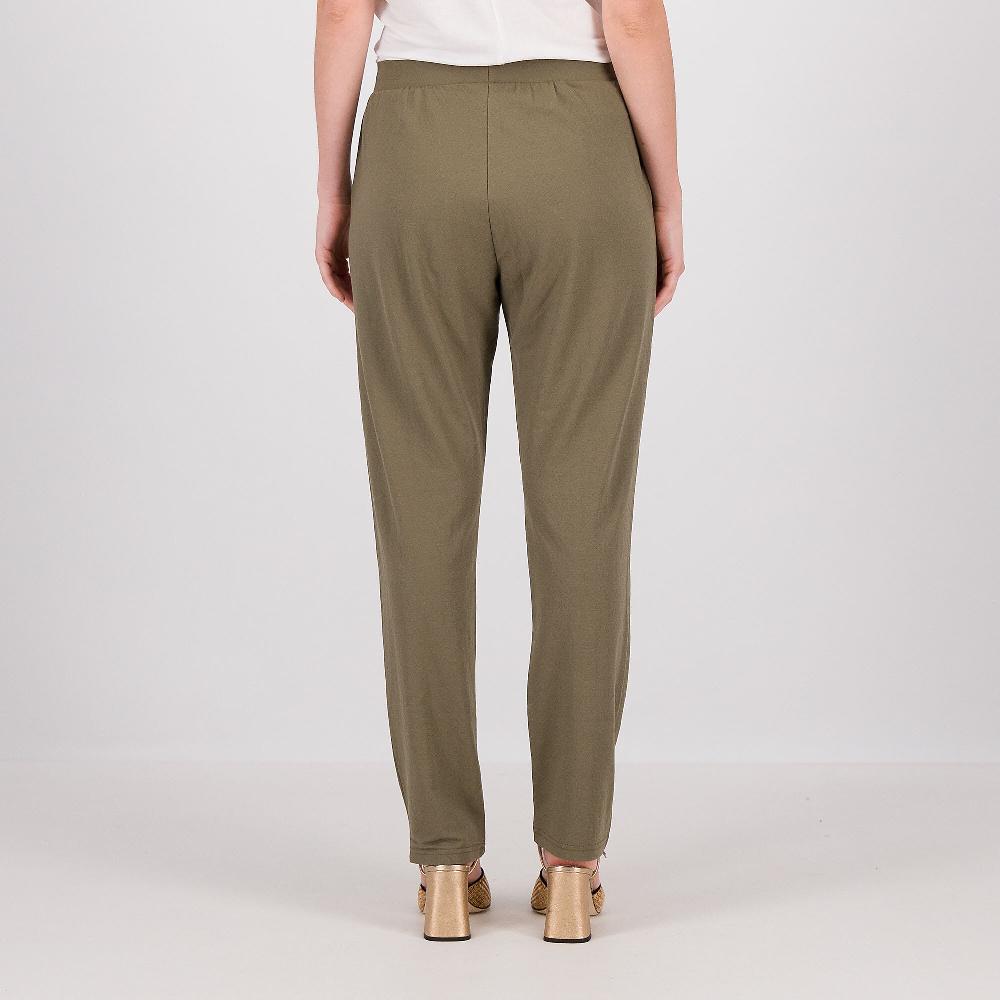 QVC Officina Della Moda Pantaloni Linea Morbida In Jersey Misto Viscosa