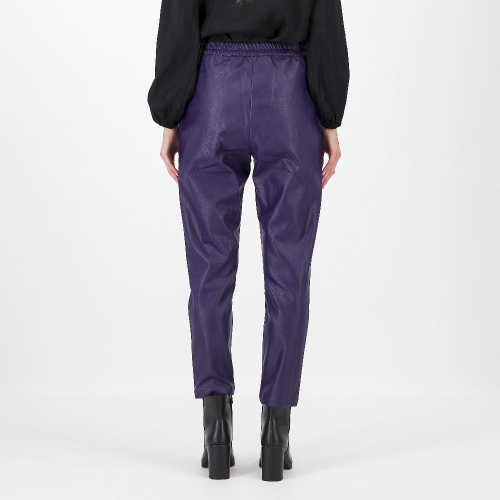 QVC Officina Della Moda Pantaloni Tessuto Spalamto Base Viscosa Impunture Sui Tagli Made In Italy