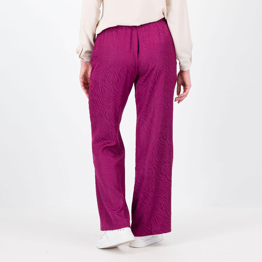 QVC Officina Della Moda Pantapalazzo Tessuto Misto Viscosa Effetto Damascato
