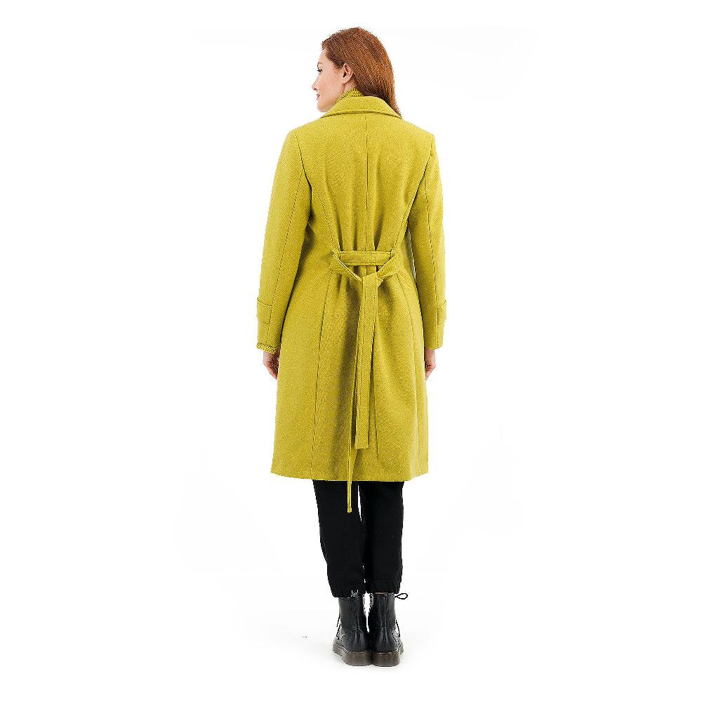 QVC Olly Doo Cappotto In Panno Con Lavorazione Diagonale