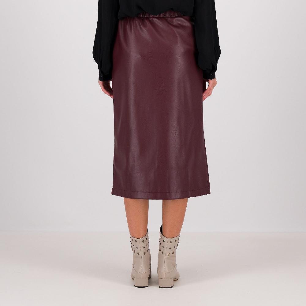 QVC Olly Doo Gonna Al Ginocchio In Tessuto Spalmato Con Zip Laterale