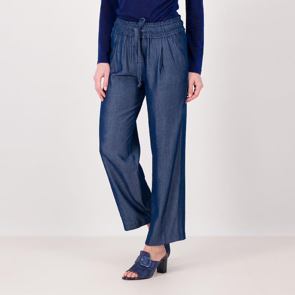 QVC Olly Doo Jogger in chambray cangiante di misto viscosa