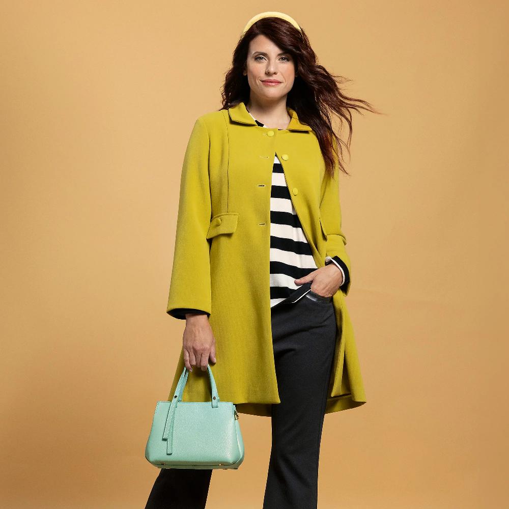 QVC Olly Doo Maglia A Righe In Misto Viscosa Con Maniche Lunghe