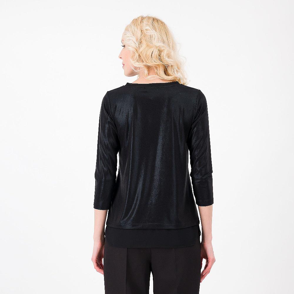 QVC Olly Doo Maglia Effetto Doppio In Jersey E Georgette