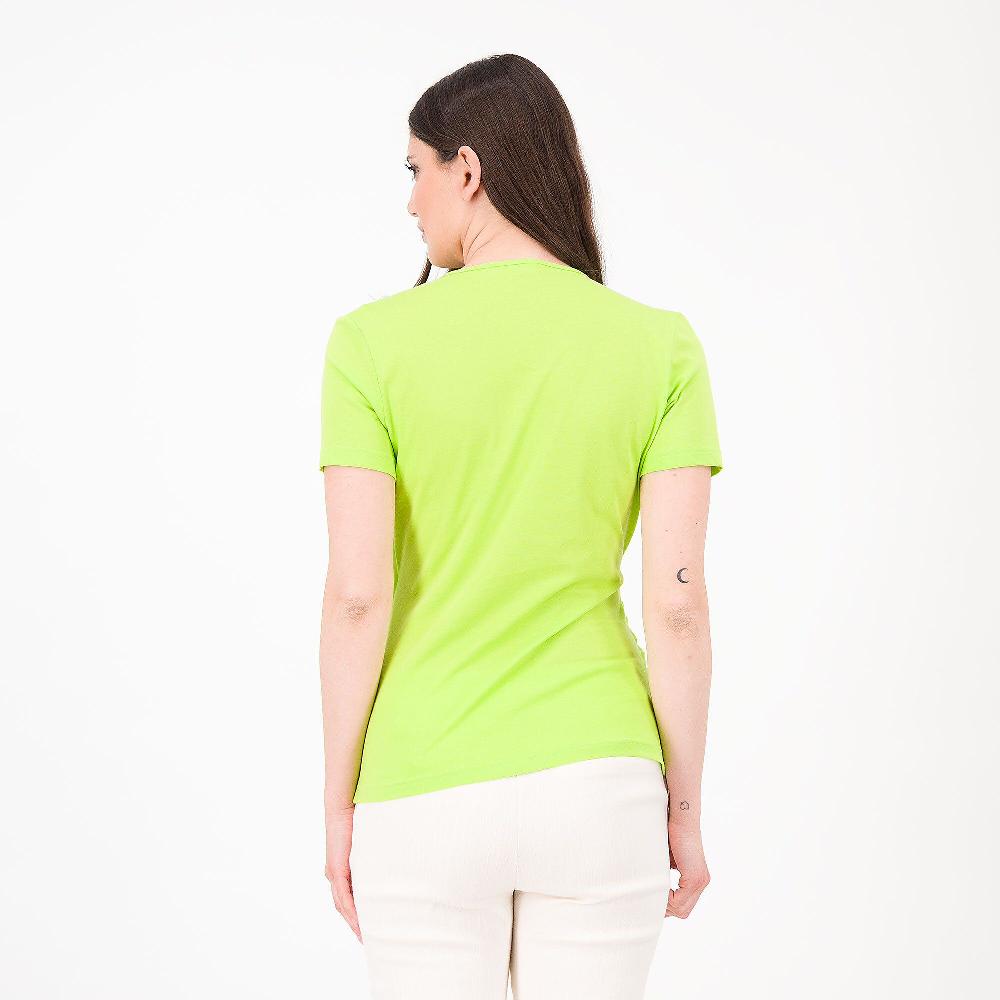 QVC Olly Doo Maglia Incrociata In Jersey Di Cotone Scollo A V Made In Italy