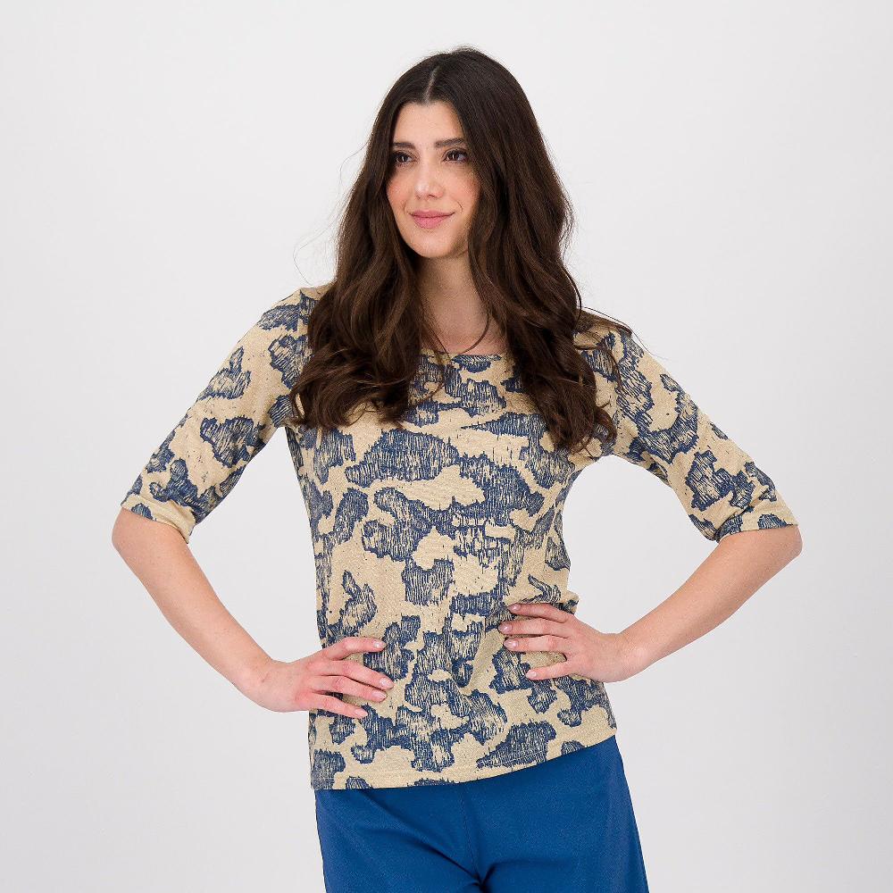 QVC Olly Doo Maglia maniche corte in jersey con lamé