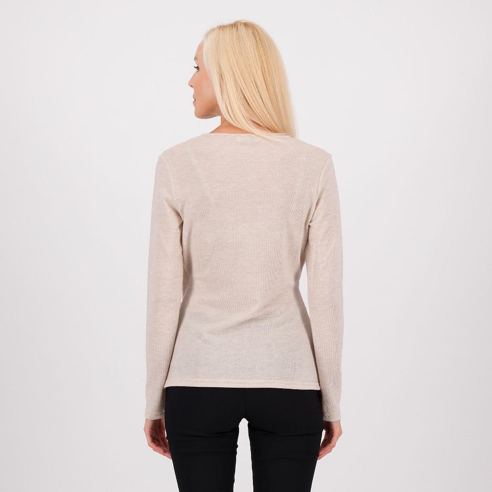 QVC Olly Doo Maglia Scollo A V Incrociato Davanti Con Arriccio Laterale