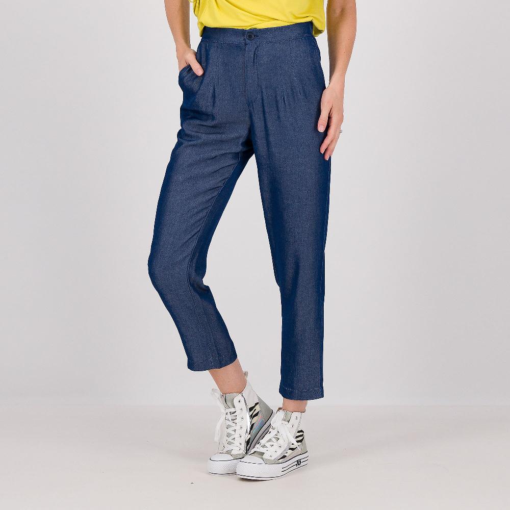 QVC Olly Doo Pantaloni a carota in jeans leggero con viscosa Made in Italy