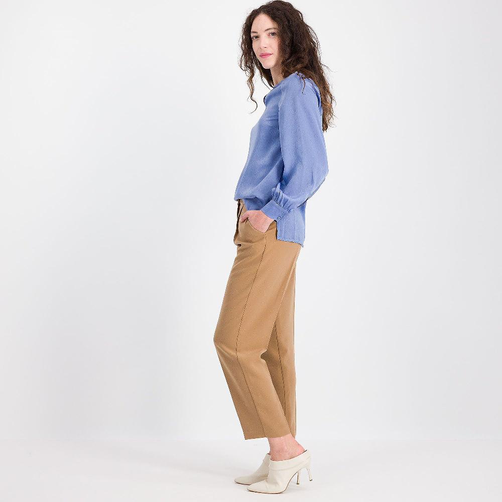 QVC Olly Doo Pantaloni A Carota In Tessuto Mano Crépe