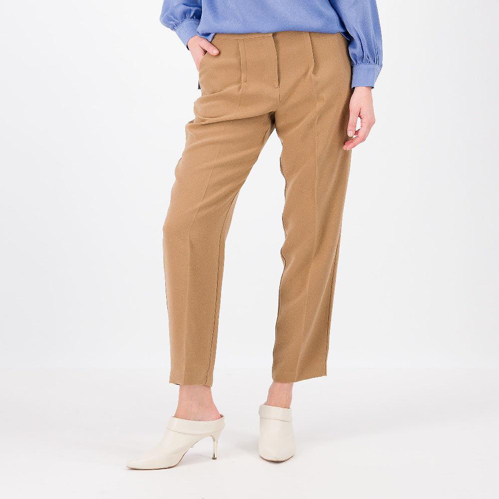 QVC Olly Doo Pantaloni a carota in tessuto mano crépe