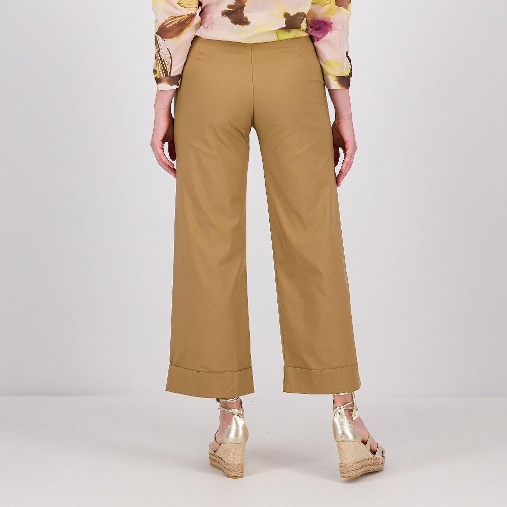 QVC Olly Doo Pantaloni Ampi In Cotone Tecnico Elasticizzato