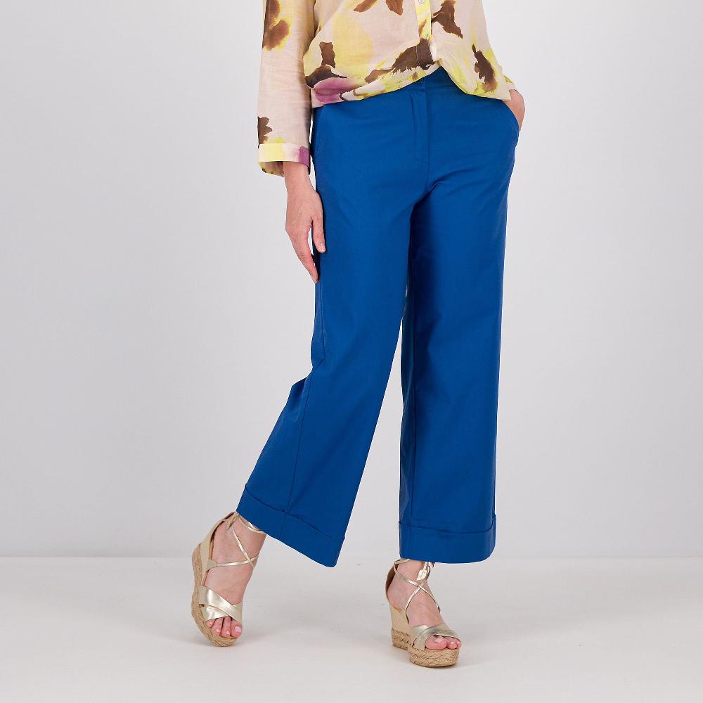 QVC Olly Doo Pantaloni ampi in cotone tecnico elasticizzato