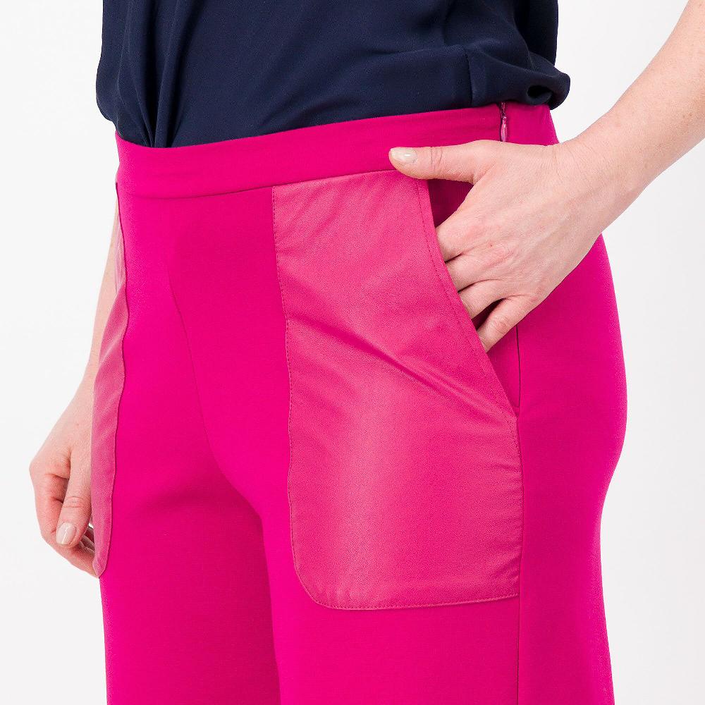 QVC Olly Doo Pantaloni Cropped In Punto Milano Con Tasche