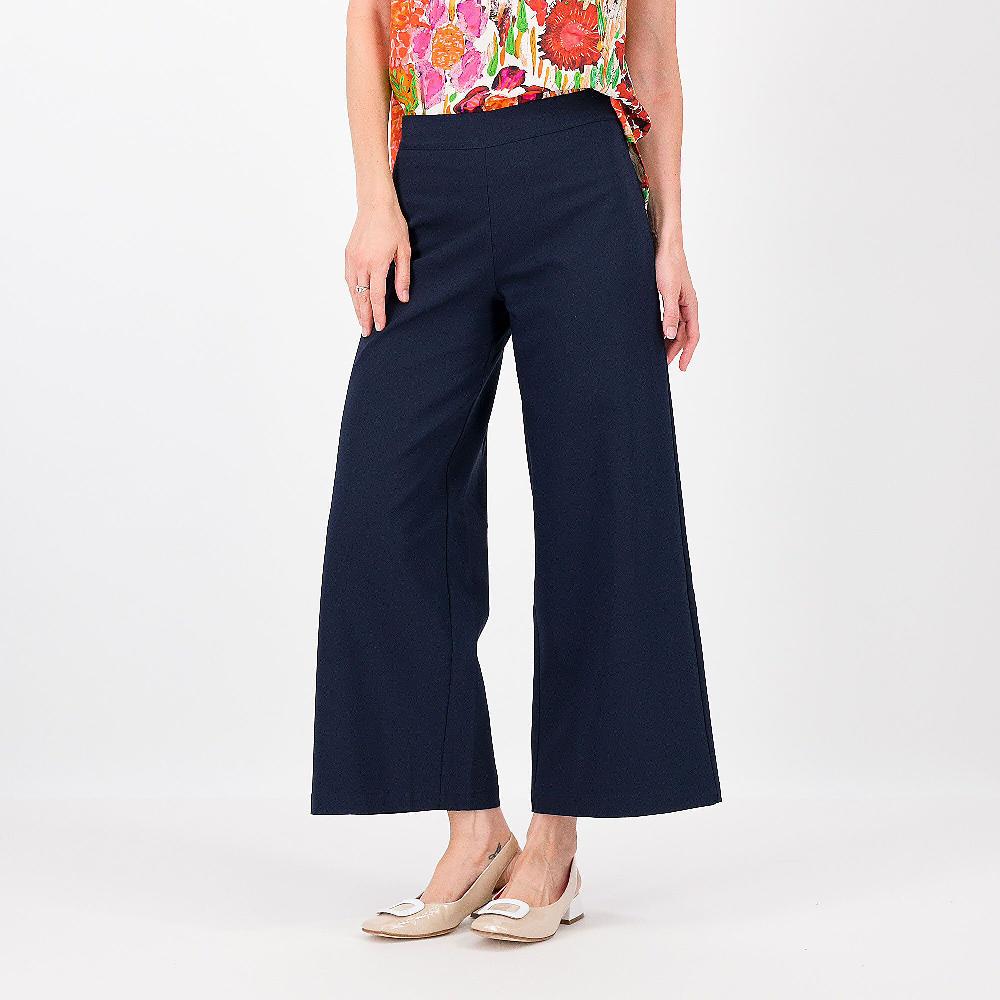 QVC Olly Doo Pantaloni gamba ampia in tessuto tecnico elasticizzato