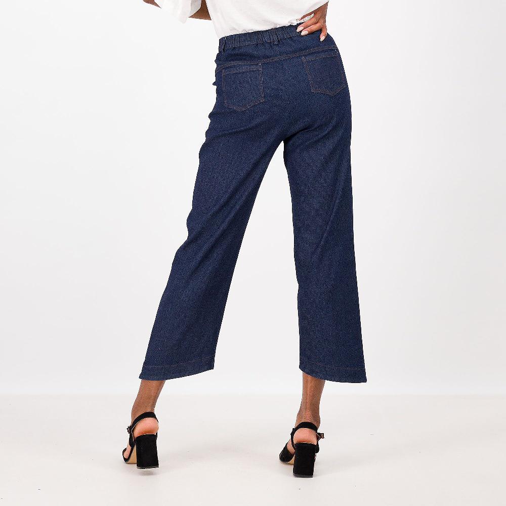 QVC Olly Doo Pantaloni In Jeans Leggero Con Fondo Sagomato