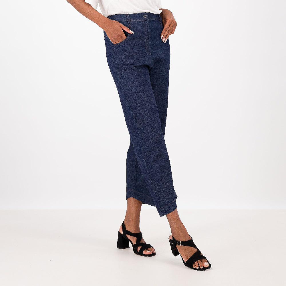 QVC Olly Doo Pantaloni in jeans leggero con fondo sagomato