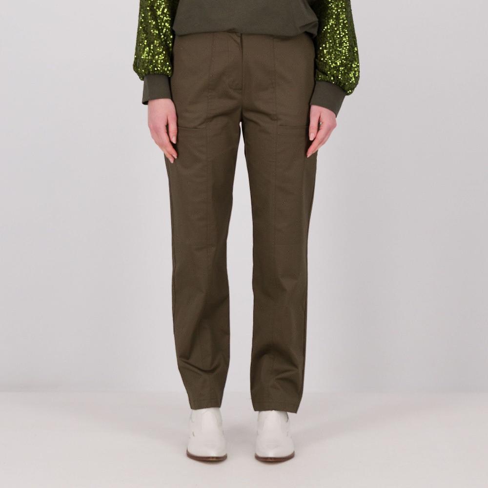 QVC Olly Doo Pantaloni in rasatello di cotone lInea dritta