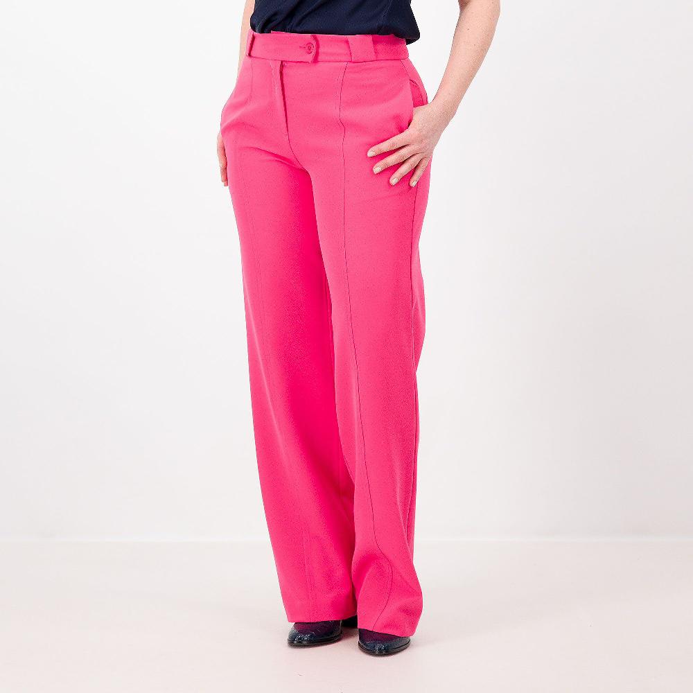 QVC Olly Doo Pantaloni linea dritta in bi-stretch Taglio imunturato Made in Italy