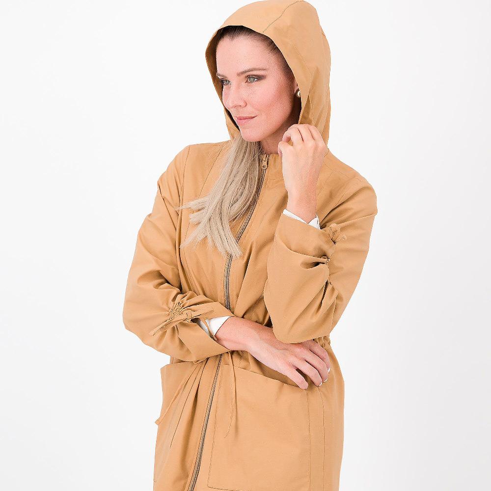 QVC Olly Doo Parka In Tessuto Tecnico Con Coulisse E Cappuccio