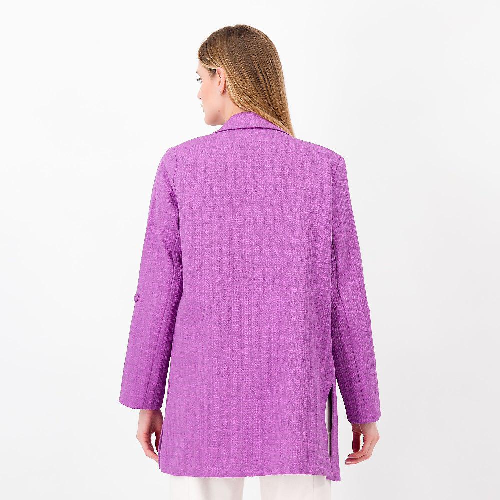 QVC Olly Doo Spolverino Con Manica Risvoltabile In Misto Cotone Made In Italy