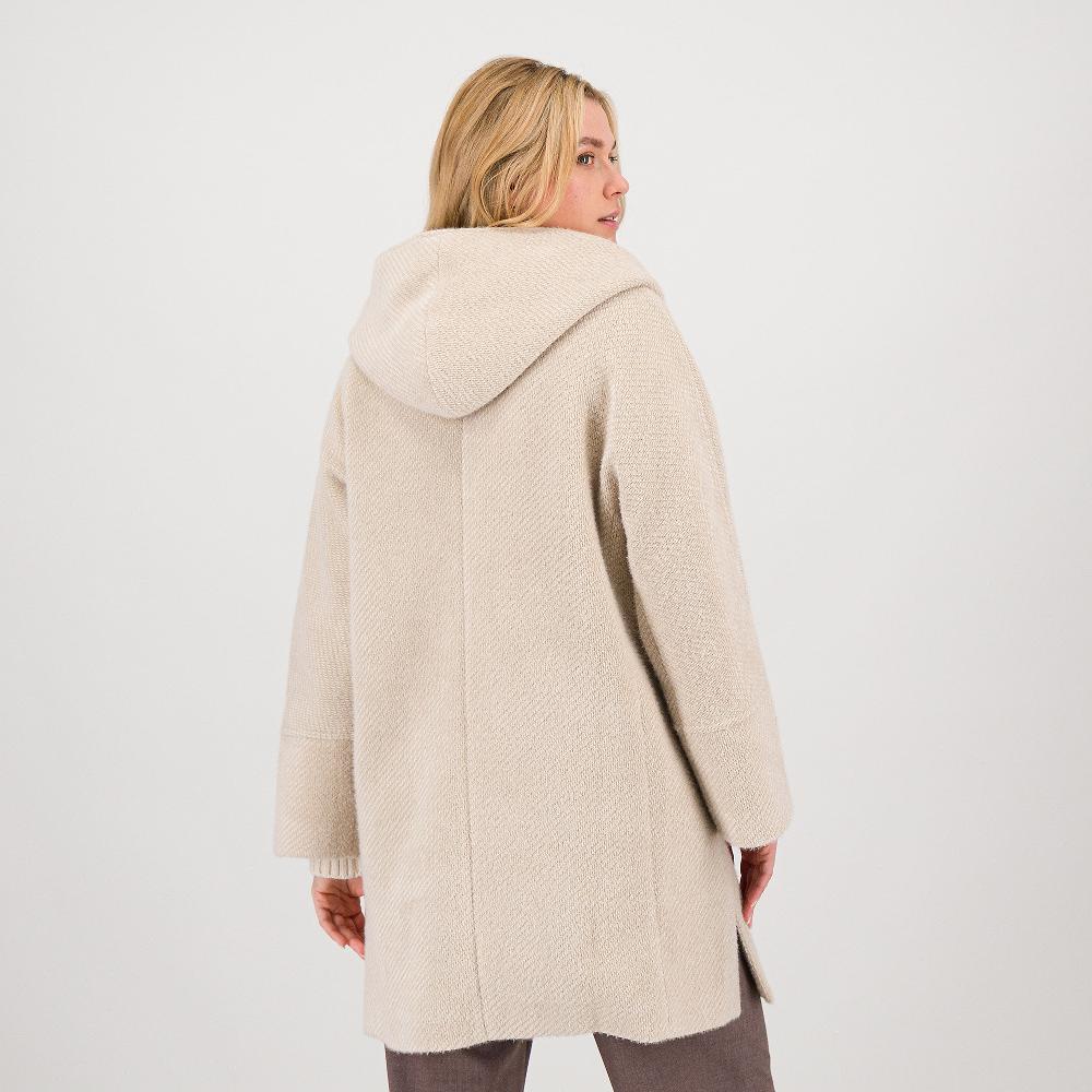 QVC Oltre Cappotto Ammagliato Diagonale Con Cappuccio