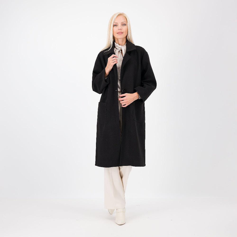 QVC PALAZZO MODA Cappotto over in panno a un bottone