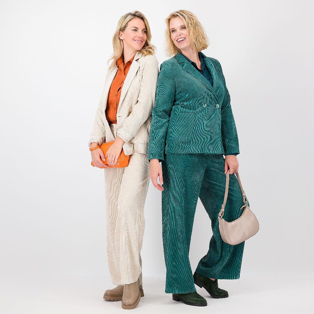 QVC PALAZZO MODA Giacca In Velluto A Coste Con Tasche