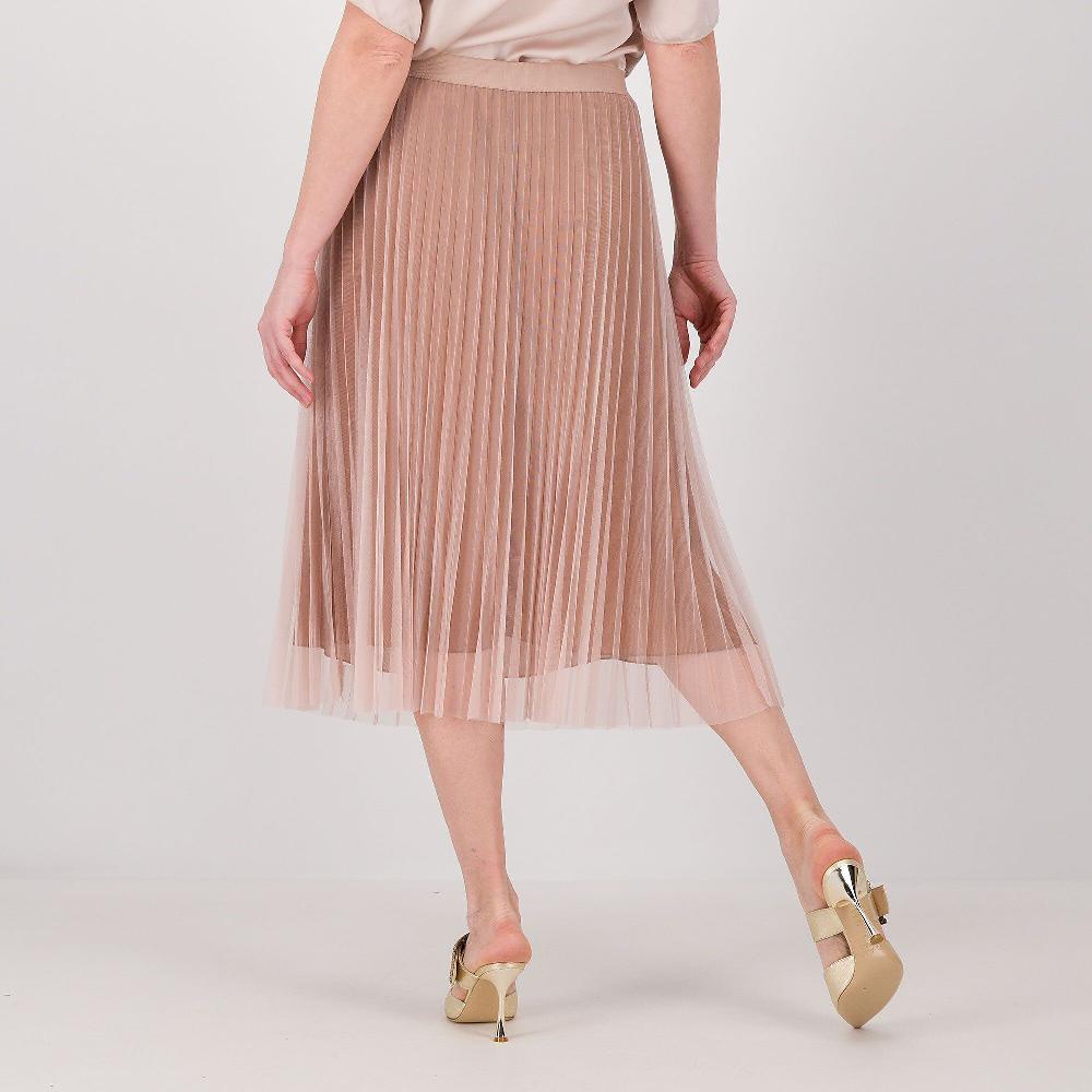 QVC PALAZZO MODA Gonna In Tulle Plissè Con Fodera In Georgette