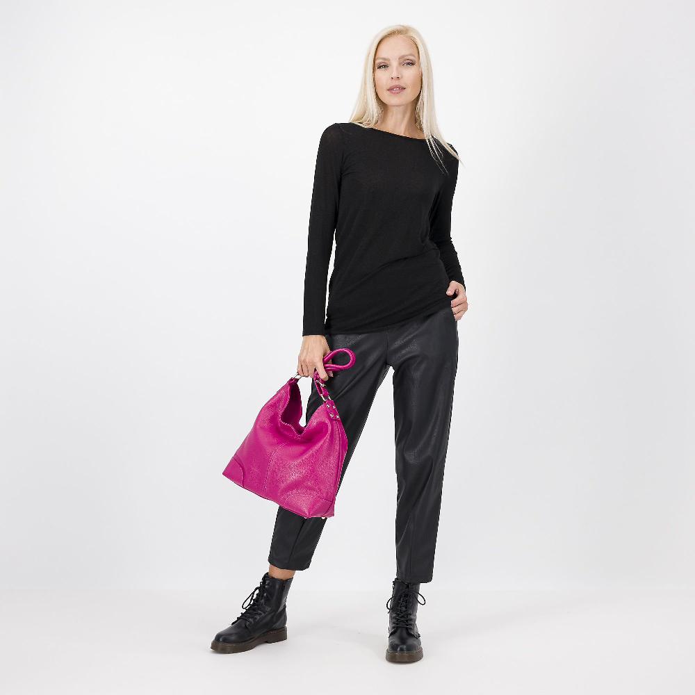 QVC PALAZZO MODA Maglia In Tessuto Lamé Con Drappeggio