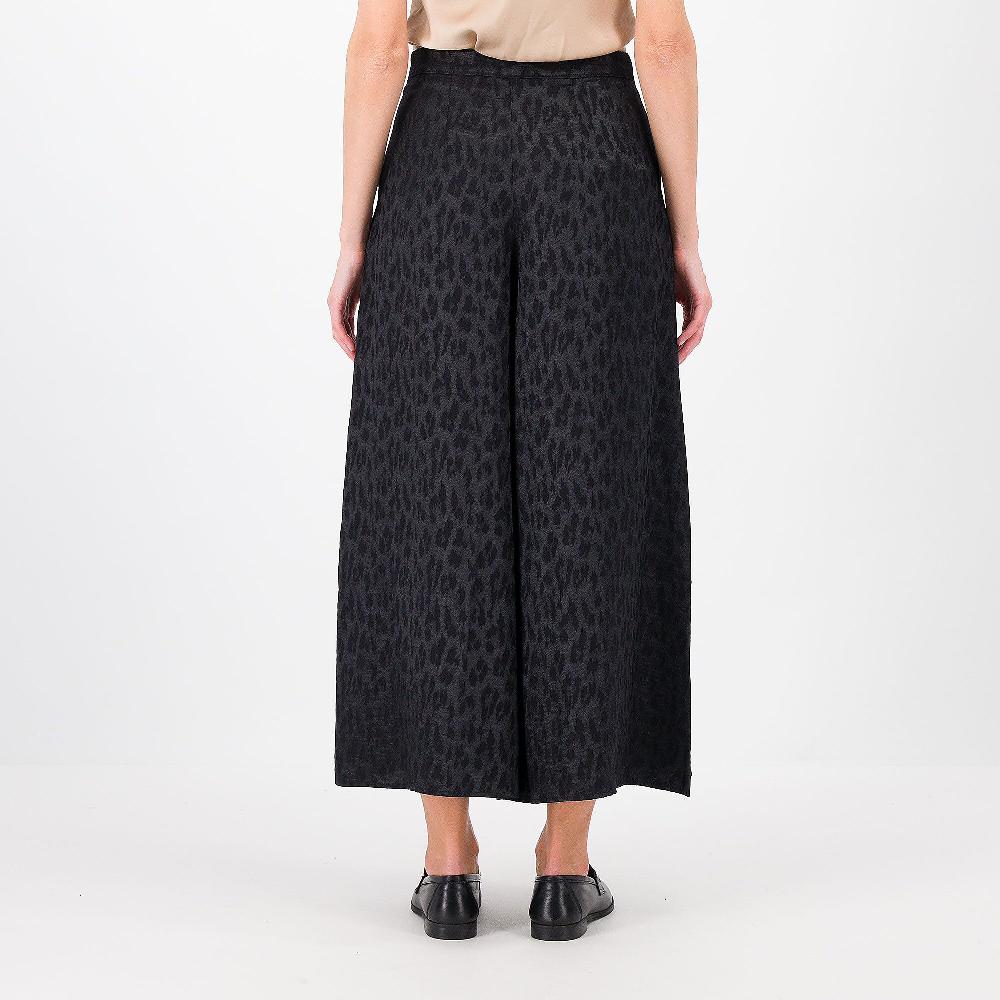 QVC PALAZZO MODA Pantagonna Lunga In Raso Di Viscosa Fantasia Leopardata