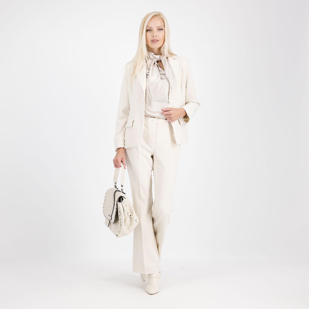 QVC PALAZZO MODA Pantaloni A Zampetta Tessuto Cadi Misto Viscosa