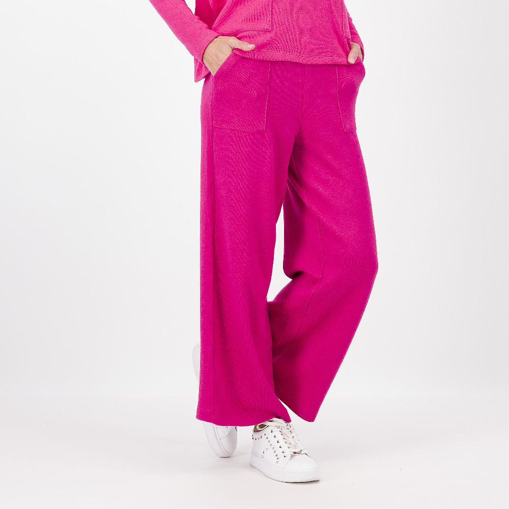 QVC PALAZZO MODA Pantaloni ampi in maglia misto viscosa