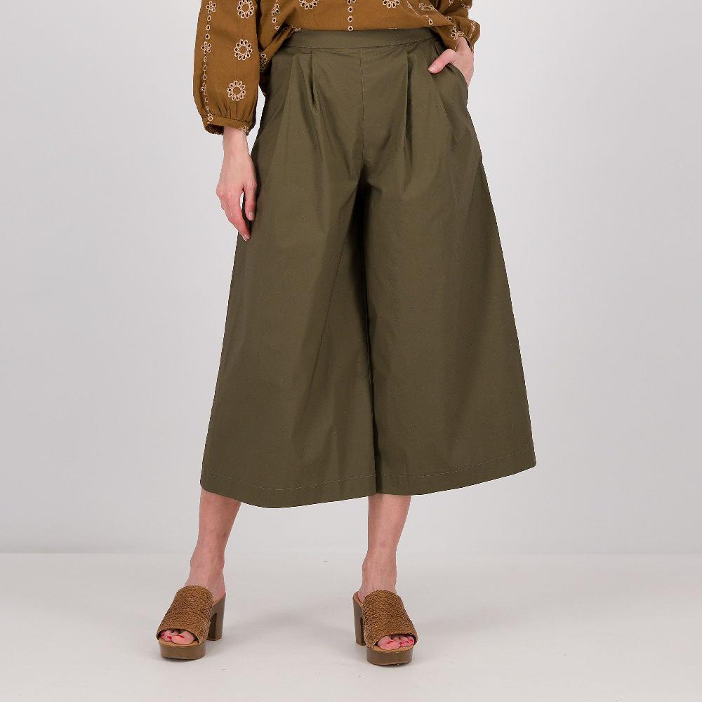 QVC PALAZZO MODA Pantaloni ampi in tessuto tela paracadute con pieghe