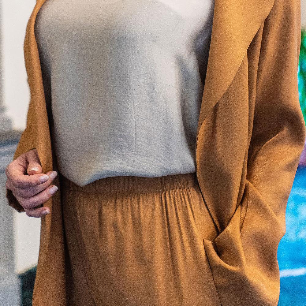 QVC PALAZZO MODA Pantaloni Palazzo In Tessuto Cangiante