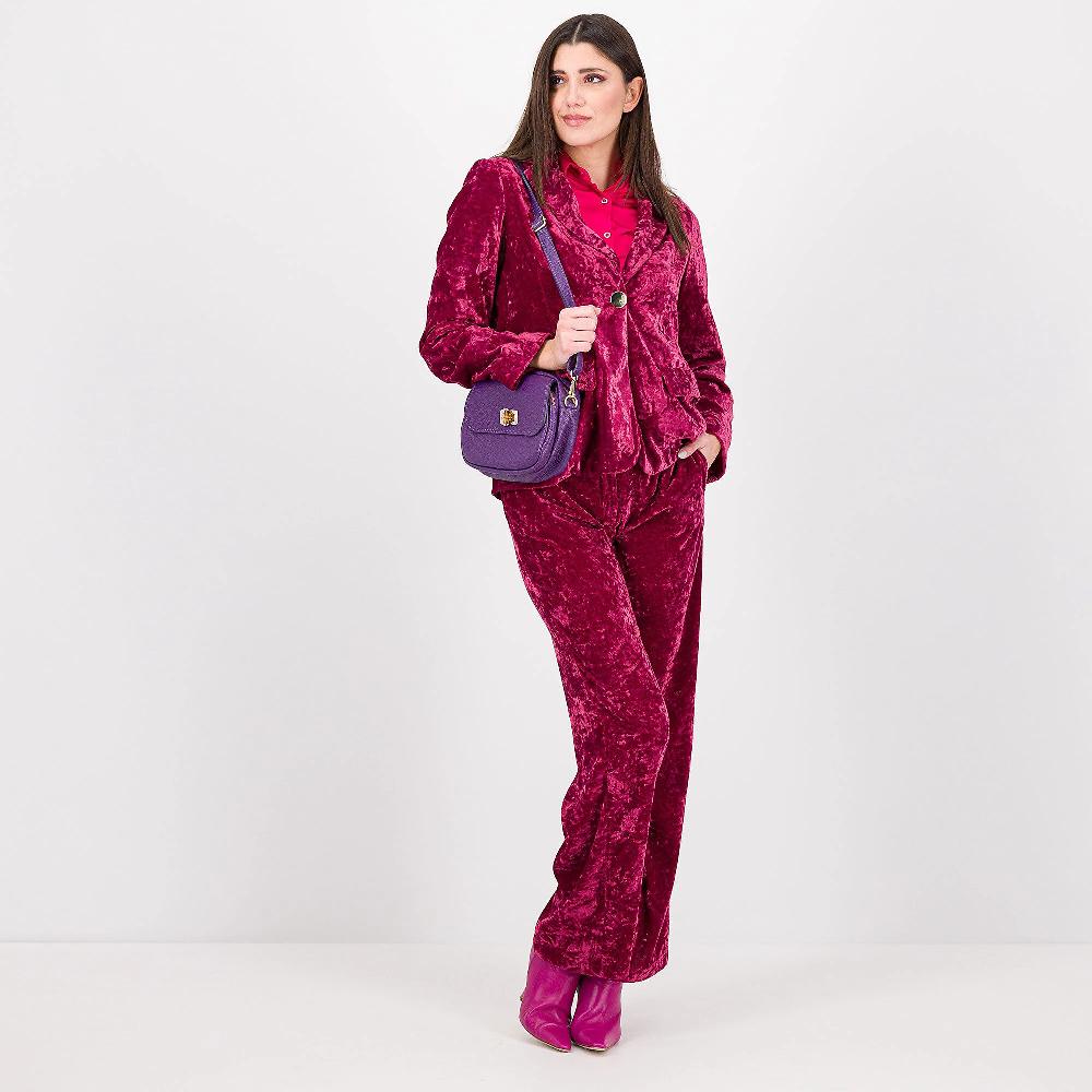 QVC PALAZZO MODA Pantaloni Palazzo In Velluto Martellato