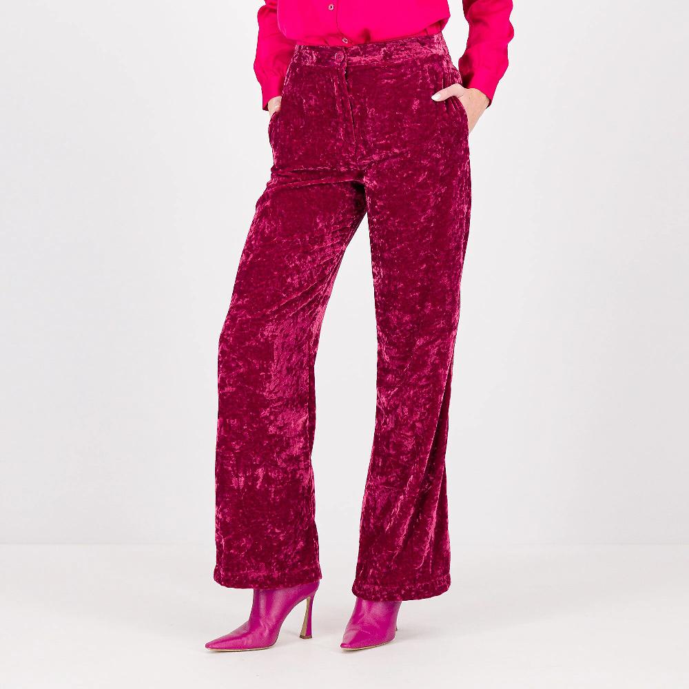 QVC PALAZZO MODA Pantaloni palazzo in velluto martellato