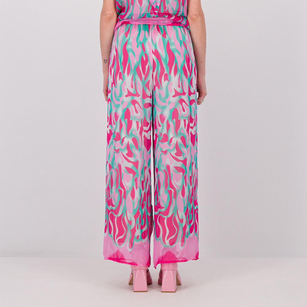 QVC PALAZZO MODA Pantapalazzo Fantasia In Chiffon Di Viscosa E Seta