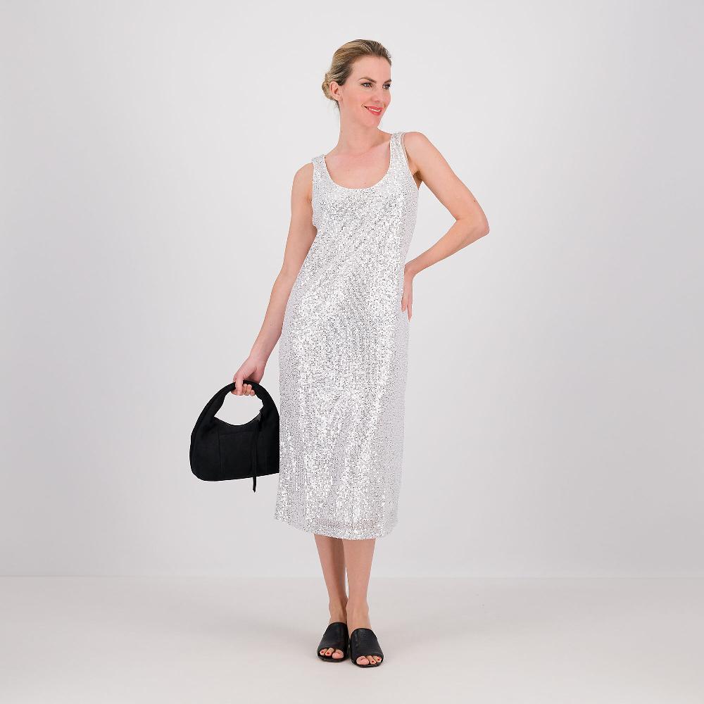 QVC PARKER & ROWE Abito longuette in tulle con paillette