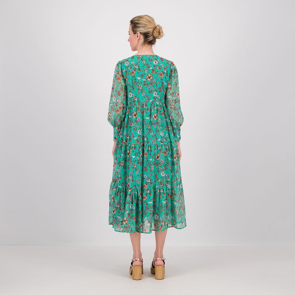 QVC PARKER & ROWE Abito Lungo In Tessuto Georgette Fantasia